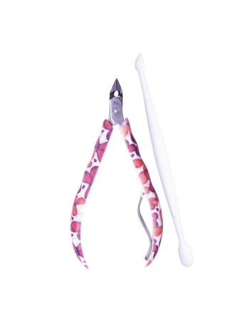 ALICATE CUTÍCULA COLORIDO + ESPATULA 758 MUNDIAL