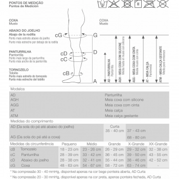 MEIA CALÇA 30/40 ULTRALINE 4000 COM PONTEIRA XG3 VENOSAN