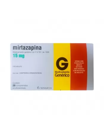 MIRTAZAPINA ODT 15MG 28COM C1* NOVARTIS