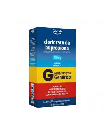 CLORIDRATO BUPROPIONA 150MG 30COMP C1* GEOLAB