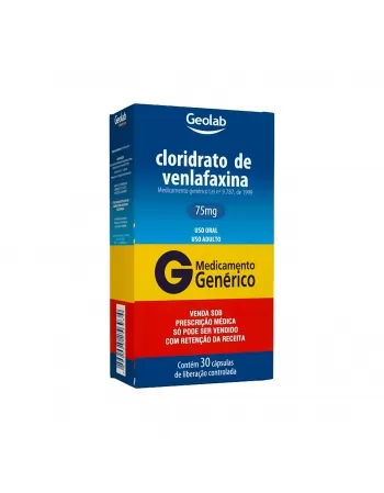 CLORIDRATO VENLAFAXINA 75MG 30CAPS C1* GEOLAB