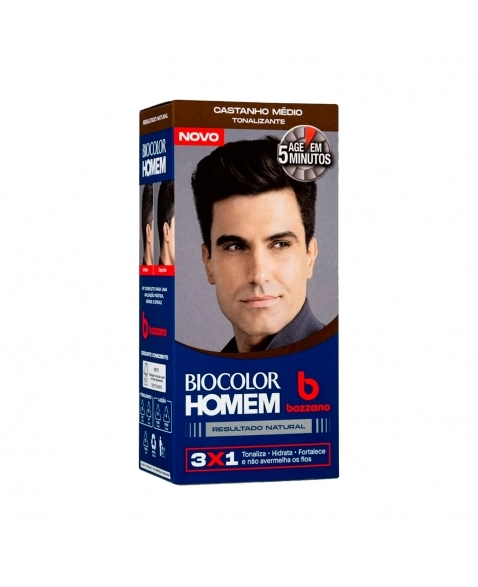 BIOCOLOR HOMEM TON.CASTANHO MEDIO