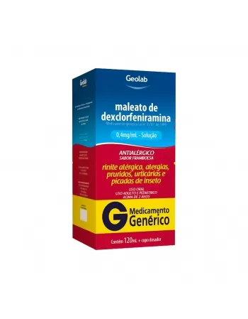 DEXCLORFENIRAMINA 0,4MG 120ML GEOLAB