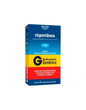 RISPERIDONA 1MG 30COMP REVESTIDO C1* GEOLAB