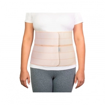 FAIXA ABDOMINAL COM FECHAMENTO DUPLO BEGE G 30X170CM MERCUR