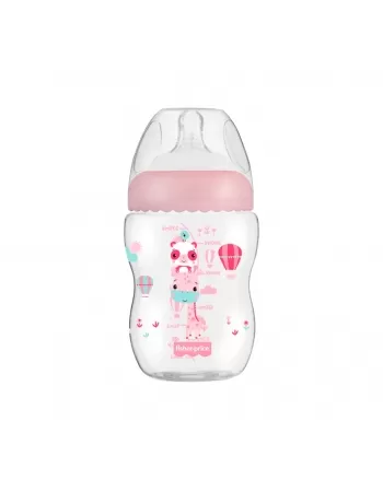 MAMADEIRA FISHER PRICE FIRST MOMENTS ROSA ALGODAO 270ML MULTI