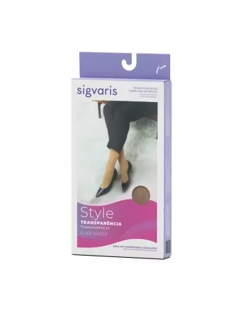 MEIA 3/4 20/30 EVER SHEER COM PONTEIRA G2 782 NATURAL SIGVARIS