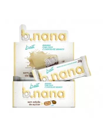 BARRA B.NANA COM COCO E CHOCOLATE BRANCO 12X30G SUPER SAÚDE