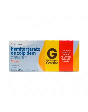 ZOLPIDEM 10MG 30COM B1* NOVARTIS