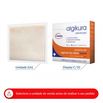 CURATIVO ADVANCED ALGINATO DE CÁLCIO 10X10CM CREMER