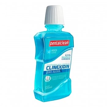 ANTISSÉPTICO BUCAL CLINEXIDIN ZERO MENTA SUAVE 300ML DENTALCLEAN