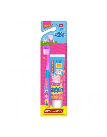 KIT INFANTIL PEPPA PIG ESCOVA+GEL DENTAL 50G DENTALCLEAN