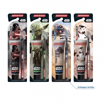 KIT STAR WARS ESCOVA DENTAL + GEL DENTAL 50G DENTALCLEAN