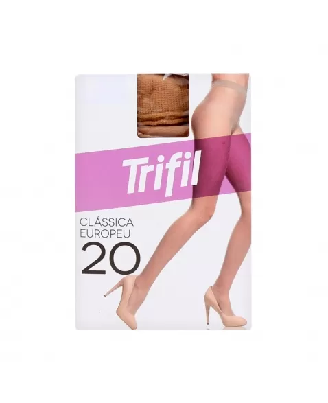 MEIA CALÇA EUROPEU 6308 FIO20 TABACO TU TRIFIL