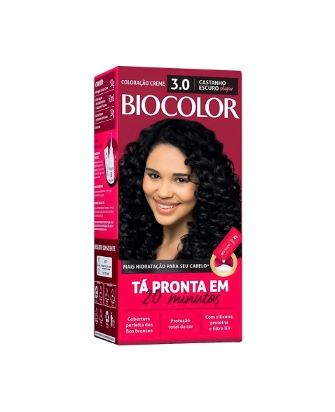 BIOCOLOR KIT 3.0 CASTANHO ESCURO