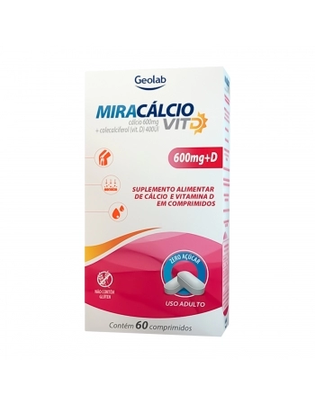 MIRACALCIO VIT D 600MG 60COMP GEOLAB