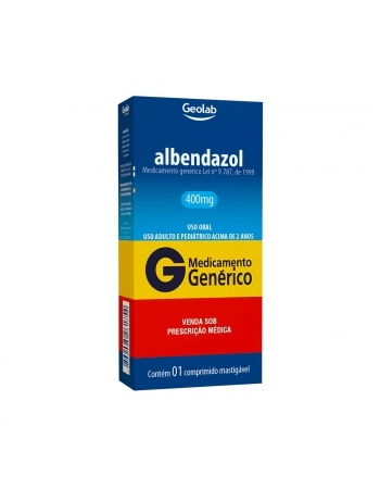 ALBENDAZOL 400MG 1COMP MASTIGAVEL GEOLAB