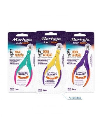 ALICATE CUTÍCULA TOUCH SUPER CORES SORTIDAS MERHEJE