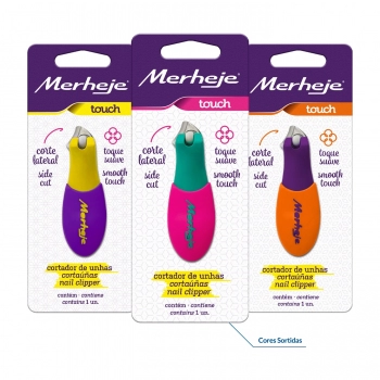 CORTADOR UNHAS TOUCH CORES SORTIDAS MERHEJE