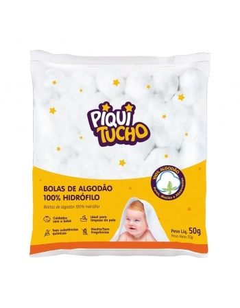 ALGODÃO BOLAS 50G PIQUITUCHO