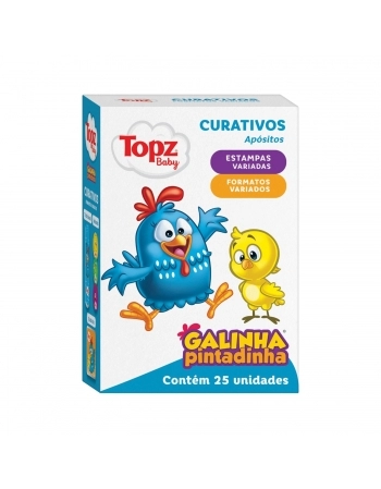 CURATIVOS VARIADOS GALINHA PINTADINHA C/25 TOPZ BABY