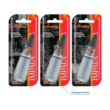 ESMALTE IMPALA ACETINADO GLOBOPLAY COMO É QUE EU VOU TER CALMA MUNDIAL