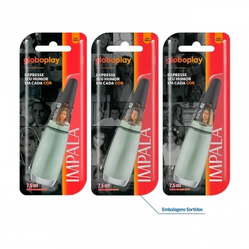 ESMALTE IMPALA ACETINADO GLOBOPLAY TÔ COM REIVA MUNDIAL
