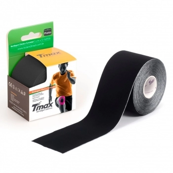 BANDAGEM ELÁSTICA TMAX 5CMX5M PRETA BIOLAND