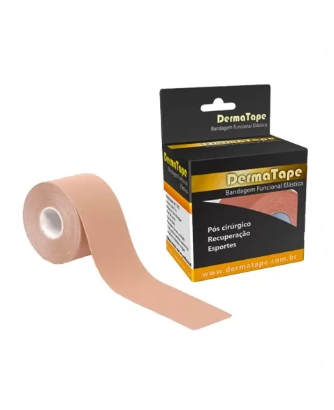 BANDAGEM ELASTICA DERMA TAPE 5CMX5M BEGE