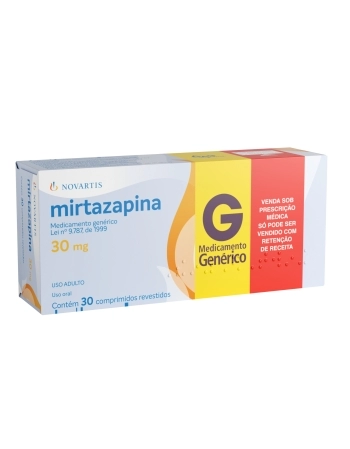 MIRTAZAPINA 30MG 30COMP C1* NOVARTIS