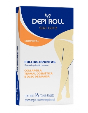 FOLHAS PRONTAS CORPORAL SPA CARE TRADICIONAL 8 PARES DEPIROLL