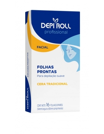 FOLHAS PRONTAS FACIAL TRADICIONAL 8 PARES DEPIROLL