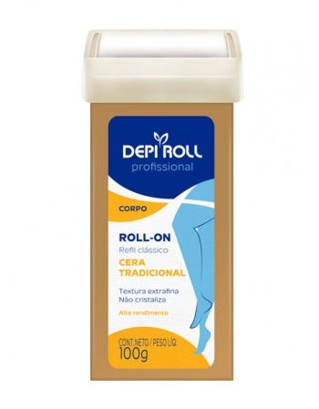 REFIL CERA CORPORAL ROLL-ON TRADICIONAL 100G DEPIROLL