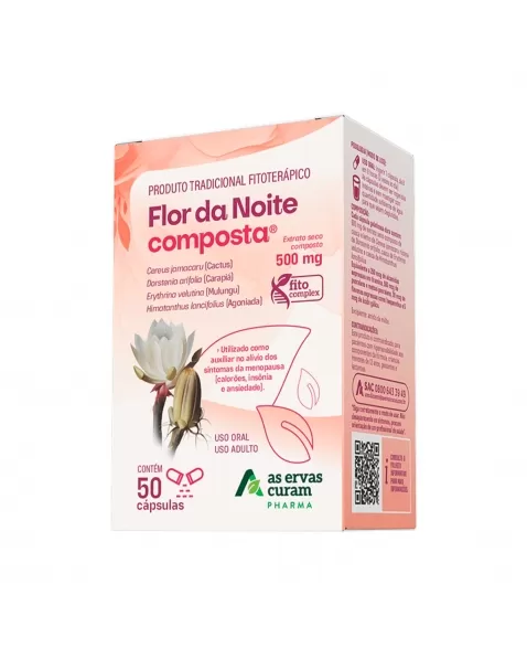 FLOR DA NOITE COMP.500MG 50CPS ERVAS CUR