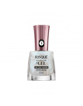 ESM.RISQUE GEL TOP COAT FIXADOR EFEITO CRISTAL 9,5ML