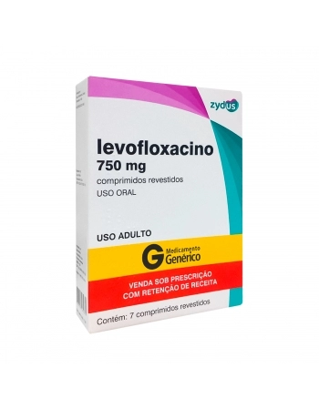 LEVOFLOXACINO 750MG 7COMP RET* ZYDUS