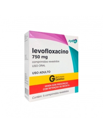 LEVOFLOXACINO 750MG 5COM RET* ZYDUS