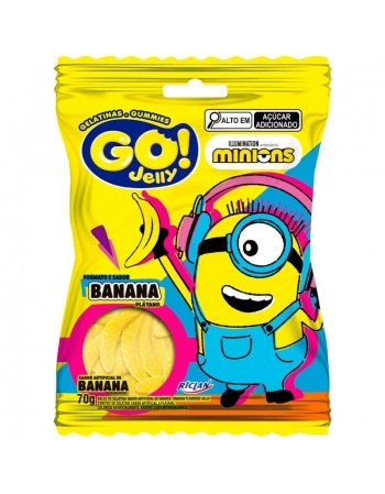 BALA GO JELLY GELATINA MINIONS 70G RICLAN