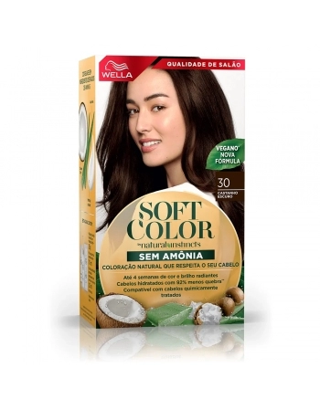 SOFT COLOR S/AMONIA 30 CASTANHO ESCURO WELLA