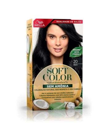 SOFT COLOR S/AMONIA 20 PRETO WELLA