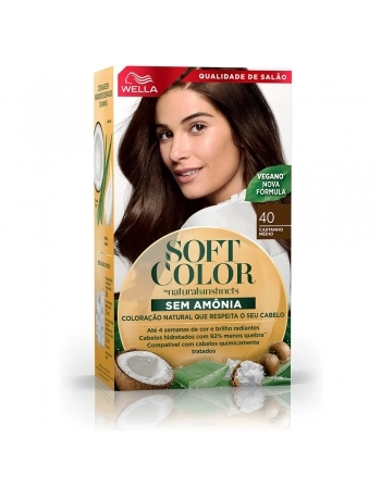 SOFT COLOR S/AMONIA 40 CASTANHO MEDIO WELLA