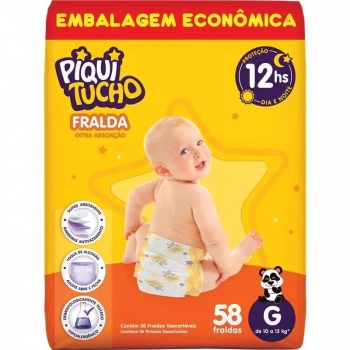 FRALDA DESC.PIQUITUCHO HIPER G C/58