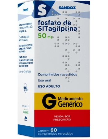 SITAGLIPTINA 50MG 60COMP SANDOZ GENERICO
