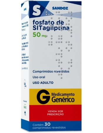 SITAGLIPTINA 50MG 30COMP SANDOZ GENERICO