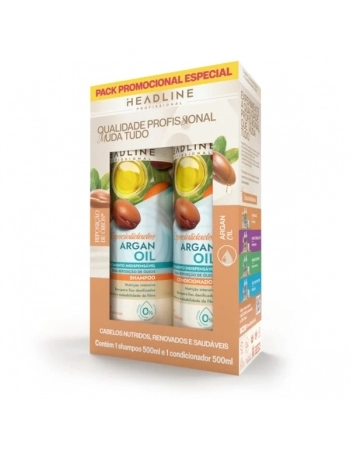 KIT HEADLINE SH.500ML+COND.500ML ESPECIALIDADES ARGAN OIL