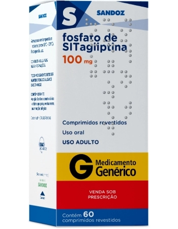 SITAGLIPTINA 100MG 60COMP SANDOZ GENERICO