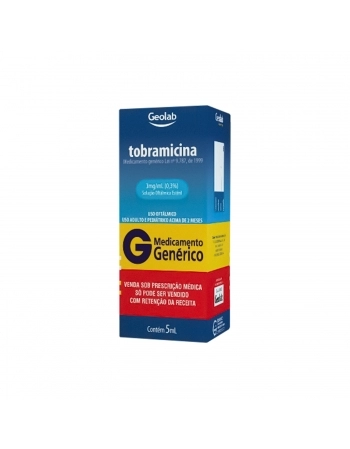 TOBRAMICINA SOLUCAO OFTALMICA 3MG 5ML GEOLAB
