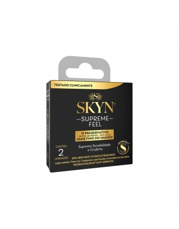 PRESERVATIVO LUBRIFICADO SKYN SUPREME FEEL C/2 BLOWTEX