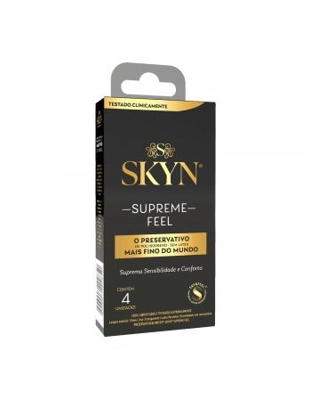 PRESERVATIVO LUBRIFICADO SKYN SUPREME FEEL C/4 BLOWTEX