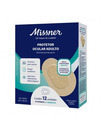 PROTETOR OCULAR ACRILICO ADULTO C/12 MISSNER